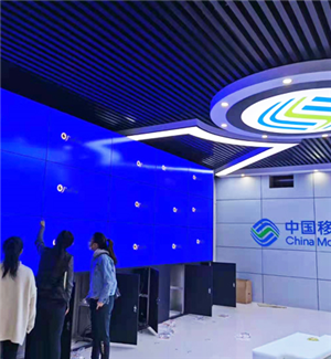 廣西來賓青年科技服務(wù)中心（中國移動(dòng)）55寸3.5MM3X5+機(jī)柜